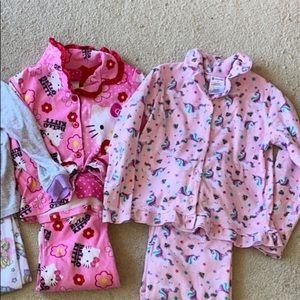 2 pairs girls 4T pajamas